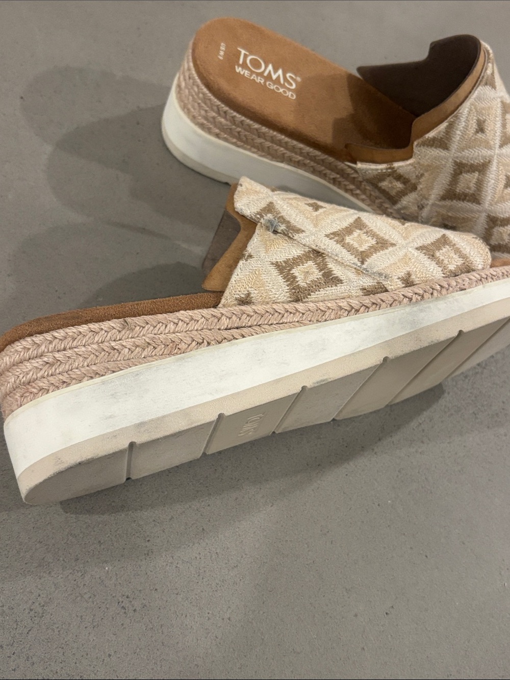 TOMS Womens Margot Mule Espadrille Casual Sandals - Picture 5 of 7